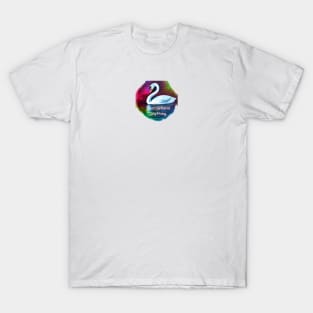 Confidence mantra with swan, colorful design T-Shirt